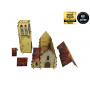 CHURCH elemento scenico WW2 NORMANDY micro art studio DIPINTO per 28mm 1/56 Micro Art Studio - 11