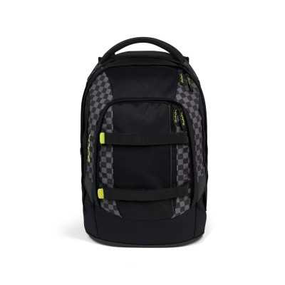 ZAINO scuola SATCH PACK ergonomico DARK SKATE materiale riciclato NERO SCACCHI Satch - 1