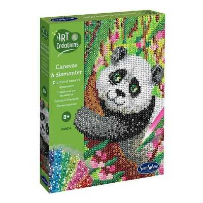 QUADRI DA DIAMANTARE kit artistico PANDA sentosphere ART & CREATIONS età 8+ SentoSphere - 1