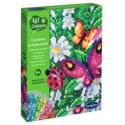 QUADRI DA DIAMANTARE kit artistico FARFALLE sentosphere ART & CREATIONS età 8+ SentoSphere - 1