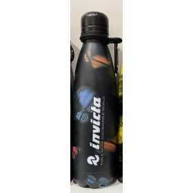 BORRACCIA in acciaio inox 304 INVICTA bottle TENUTA STAGNA 500 ml FARFALLE caldo e freddo Invicta - 1