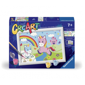 UNICORNI kit artistico CREART ravensburger CON CORNICI set 10 colori ARCOBALENO età 7+ Ravensburger - 1