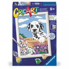 DALMATA kit artistico CREART ravensburger CON CORNICE set 10 colori CON FIORI età 9+ Ravensburger - 1