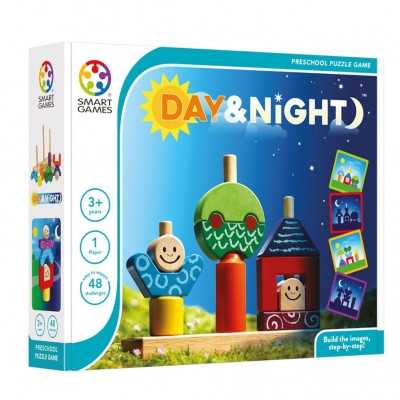 DAY & NIGHT rompicapo SOLITARIO con 48 sfide di difficoltà crescente SMART GAMES età 2+ Smart Games - 1