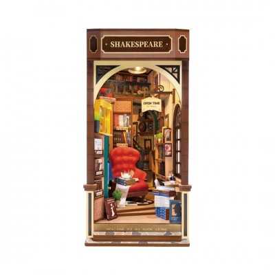 SHAKESPEARE BOOKSTORE rolife ROBOTIME in legno BOOK NOOK con luce TGB07 età 14+ ROBOTIME - 1