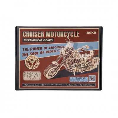 CRUISER MOTORCICLE rokr ROBOTIME in legno PUZZLE 3D moto LK504 età 14+ ROBOTIME - 1