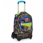 TROLLEY JACK seven BORN TO FUN tre ruote 3WD vol 34 litri SJ GANG scuola ZAINO staccabile 3 IN 1 SEVEN - 3