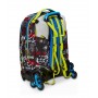 TROLLEY JACK seven BORN TO FUN tre ruote 3WD vol 34 litri SJ GANG scuola ZAINO staccabile 3 IN 1 SEVEN - 7