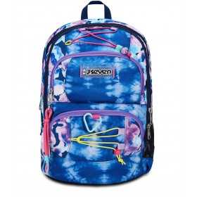 ZAINO scuola ADVANCED seven POCKETS backpack CUSTOM CLOUD vol 33 litri BLU SEVEN - 1