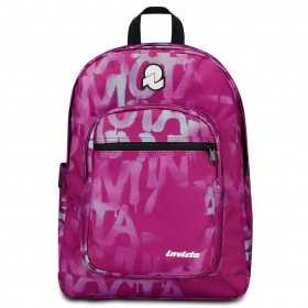 ZAINO invicta JELEK backpack FANTASY scuola SCRITTE writings purple ROSA vol 38 litri GRS Invicta - 1