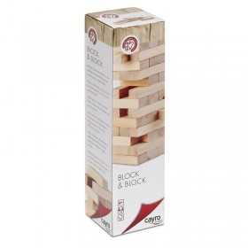 BLOCK & BLOCK jenga GIOCO DI ABILITA' torre di legno CAYRO età 8+ CAYRO GAMES - 1