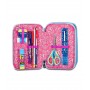 ASTUCCIO scuola 3 ZIP seven COLORJAM tre piani TRIPLO SCOMPARTO girl SJ GANG completo SEVEN - 3
