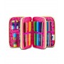 ASTUCCIO scuola 3 ZIP seven UNICORN LED tre piani TRIPLO SCOMPARTO girl SJ GANG completo SEVEN - 2