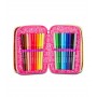 ASTUCCIO scuola 3 ZIP seven UNICORN LED tre piani TRIPLO SCOMPARTO girl SJ GANG completo SEVEN - 4