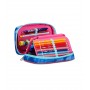 ASTUCCIO scuola SPEED CASE seven CUSTOM CLOUD completo BLU E VIOLA attrezzato SEVEN - 2