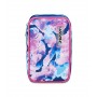 ASTUCCIO scuola SPEED CASE seven CUSTOM CLOUD completo BLU E VIOLA attrezzato SEVEN - 7
