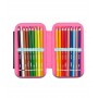 ASTUCCIO scuola SPEED CASE seven CUSTOM CLOUD completo BLU E VIOLA attrezzato SEVEN - 10