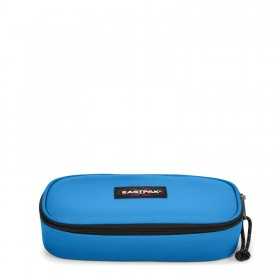 ASTUCCIO eastpak OVAL SINGLE tinta unita VIBRANT BLUE portapenne con zip AZZURRO EASTPAK - 1