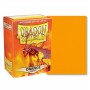 100 BUSTINE PROTETTIVE card sleeves DRAGON SHIELD per carte di 63 x 88 mm ORANGE MATTE - 2