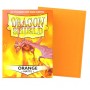 100 BUSTINE PROTETTIVE card sleeves DRAGON SHIELD per carte di 63 x 88 mm ORANGE MATTE - 4