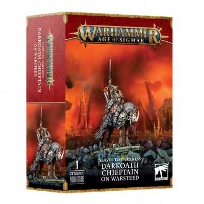CAPOTRIBU' VOTO OSCURO SU DESTRIERO DA GUERRA miniatura SLAVES TO DARKNESS warhammer AGE OF SIGMAR età 12+ Games Workshop - 1