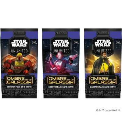 BOOSTER PACK da 16 carte OMBRE SULLA GALASSIA star wars unlimited IN ITALIANO età 12+ Asmodee - 1