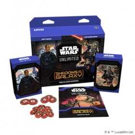 STARTER SET per 2 giocatori SHADOWS OF THE GALAXY star wars unlimited IN INGLESE età 12+ Asmodee - 1