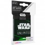 ART SLEEVES star wars unlimited CARD BACK GREEN gamegenic ACCESSORIO UFFICIALE bustine 60 + 1 Asmodee - 1