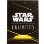 ART SLEEVES star wars unlimited CARD BACK YELLOW gamegenic ACCESSORIO UFFICIALE bustine 60 + 1 Asmodee - 2