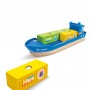 NAVE DA CARICO E GRU cargo ship & crane IN LEGNO ferrovia HAPE età 3+ Hape - 5