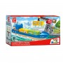 NAVE DA CARICO E GRU cargo ship & crane IN LEGNO ferrovia HAPE età 3+ Hape - 1