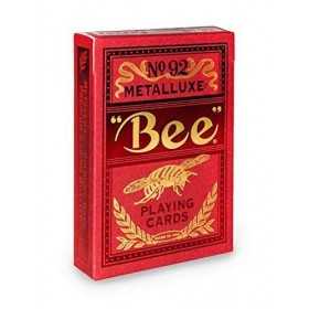 RED BEE metalluxe n92 BICYCLE mazzo DA GIOCO playing cards 54 CARTE made in usa POKER SIZE BICYCLE - 1