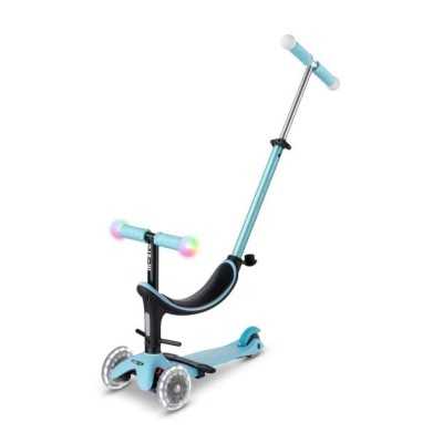 MINI2GROW magic led SCOOTER monopattino MICRO multifunzione BLU età 12 mesi + Micro Monopattini - 1