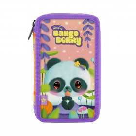 ASTUCCIO 3 ZIP triple filled pencil case PALLY PANDA santoro BANGOBERRY completo 607BB01 triplo - 1