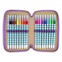 ASTUCCIO 3 ZIP triple filled pencil case PALLY PANDA santoro BANGOBERRY completo 607BB01 triplo - 5