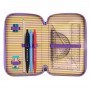 ASTUCCIO 3 ZIP triple filled pencil case PALLY PANDA santoro BANGOBERRY completo 607BB01 triplo - 4