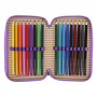 ASTUCCIO 3 ZIP triple filled pencil case PALLY PANDA santoro BANGOBERRY completo 607BB01 triplo - 6