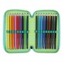 ASTUCCIO 3 ZIP triple filled pencil case PIGGY PIG santoro BANGOBERRY completo 607BB02 triplo Bangoberry - 5