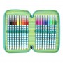 ASTUCCIO 3 ZIP triple filled pencil case PIGGY PIG santoro BANGOBERRY completo 607BB02 triplo Bangoberry - 6
