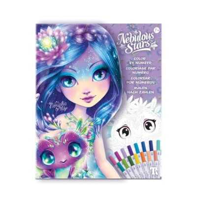 ALBUM colora per numero NENUPHIA & LILYA set NEBULOUS STARS creativo KIT ARTISTICO età 7+ NEBULOUS STARS - 1