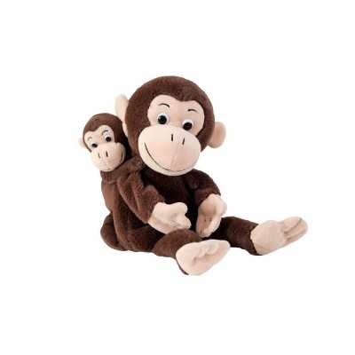 MARIONETTA handpuppet MAMMA SCIMMIA CON CUCCIOLO morbido BELEDUC gioco CHEETA & BIBI età 3+ Beleduc - 1