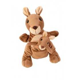 MARIONETTA handpuppet MAMMA CANGURO CON CUCCIOLO morbido BELEDUC gioco KANGA & JUJU età 3+ Beleduc - 1