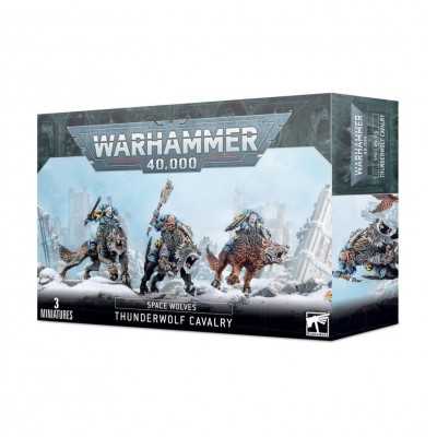 THUNDERWOLF CAVALRY set di 3 miniature SPACE WOLVES citadel WARHAMMER 40K età 12+ Games Workshop - 1