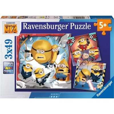 PUZZLE 3X49 ravensburger CATTIVISSIMO ME 4 cm 18 x 18 SET DI 3 DA 49 PEZZI età 5+ Ravensburger - 1