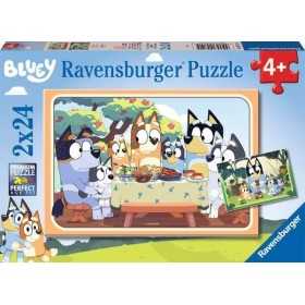 PUZZLE 2X24 ravensburger BLUEY cm 26 x 18 SET DI 2 DA 24 PEZZI età 4+ Ravensburger - 1