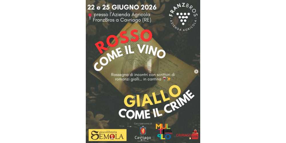 Rosso come il vino giallo come il crime
