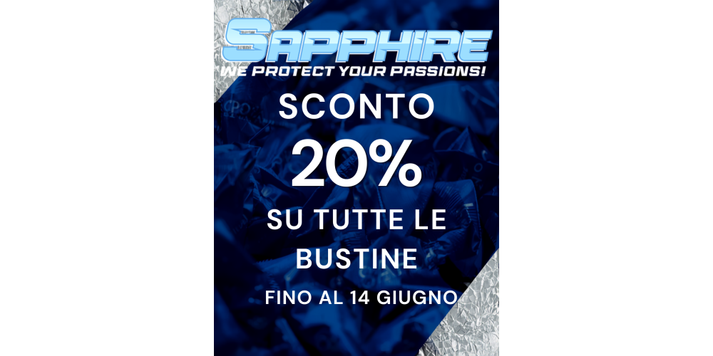 Promozione sulle bustine protettive Sapphire