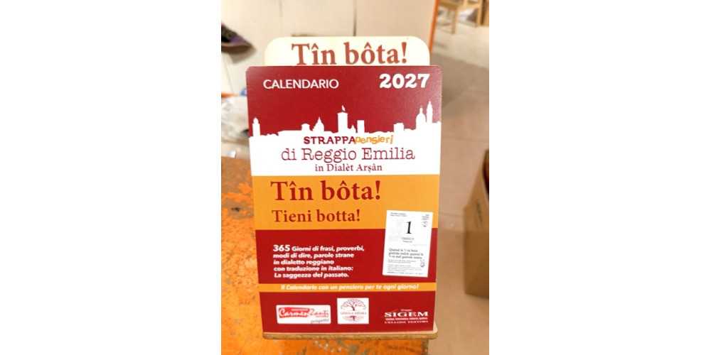 📅 CALENDARIO 2027 TIN BOTA IN DIALETTO REGGIANO 📅